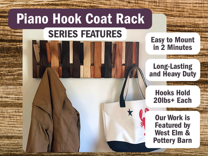 Piano Hook Rack (Multi-Material)