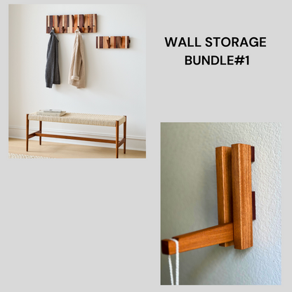 Wall Storage Bundle | Piano Hook Rack & Macrame Hook