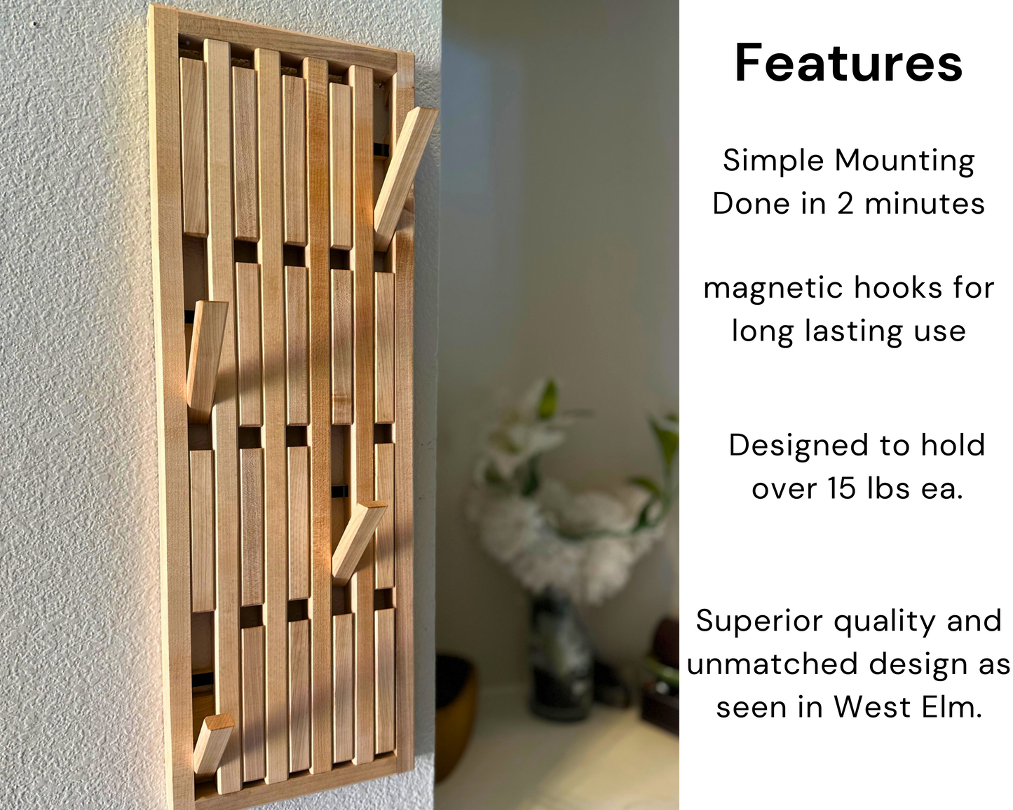 Slim Hook Rack