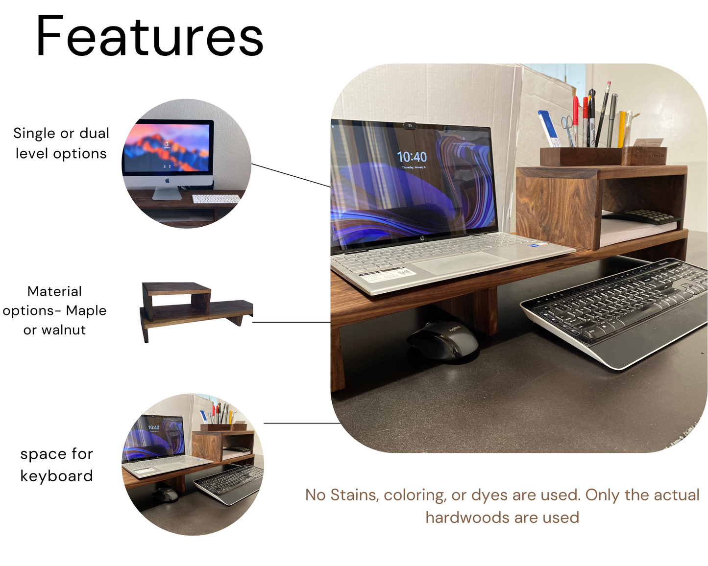 Computer Desk Riser and Organizer