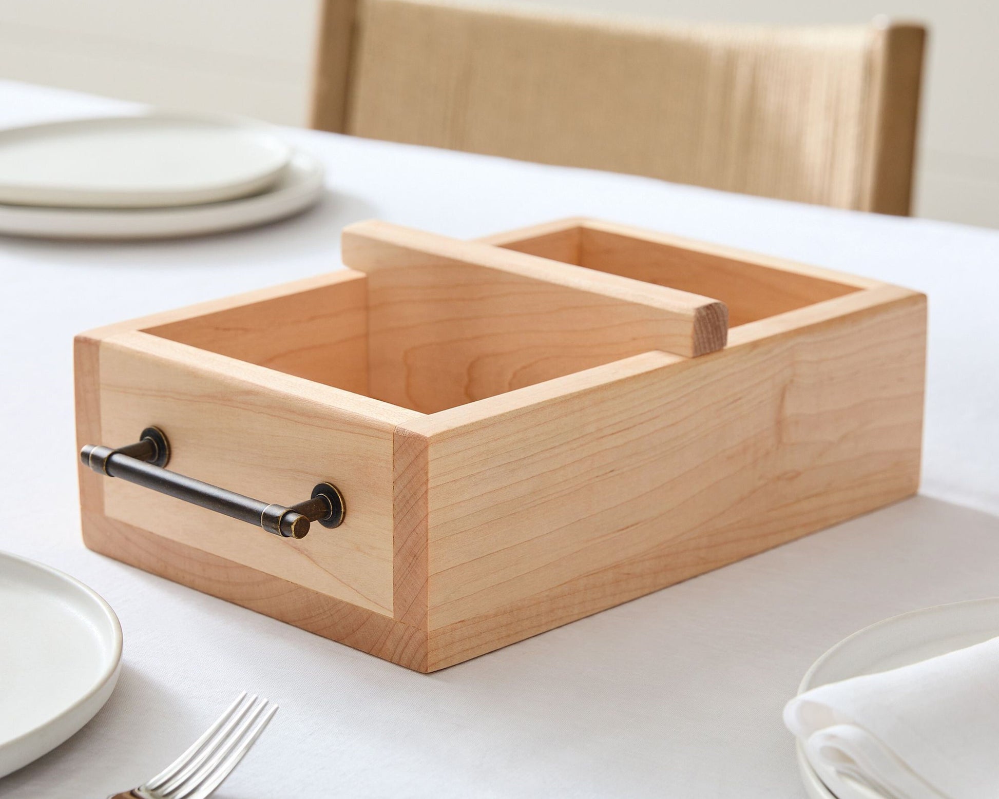 Wood Table Organizer Napkin Holder| Handmade Table Organizer